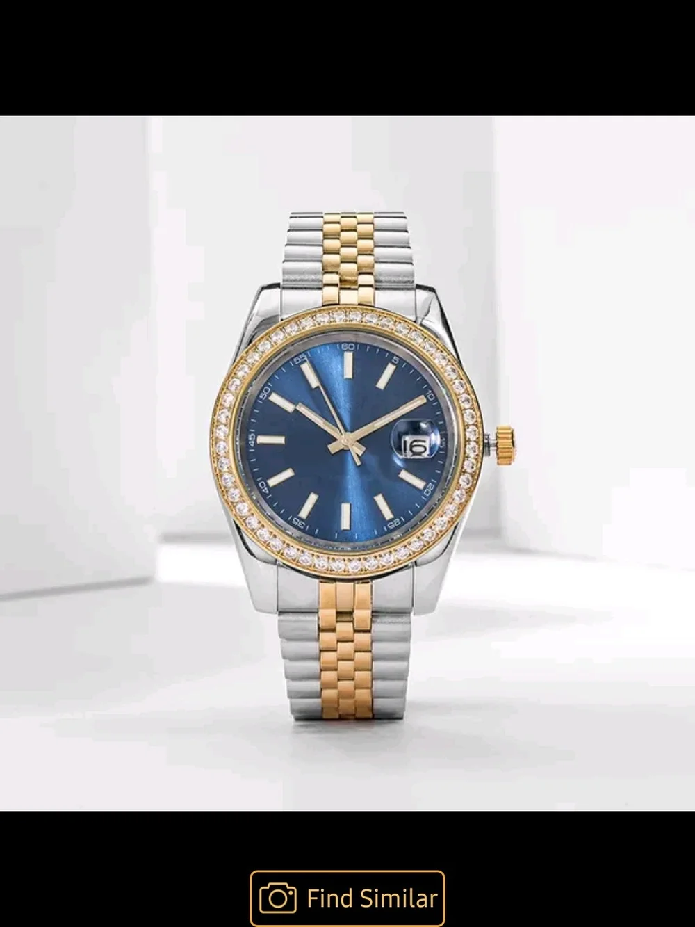 Two-Tone Gold and Silver Women's Bracelet Watch
